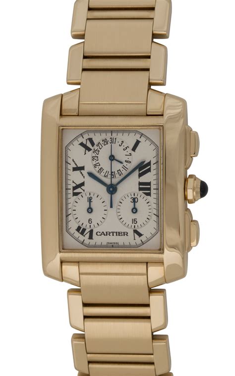 cartier tank francaise silver|cartier tank francaise chronograph gold.